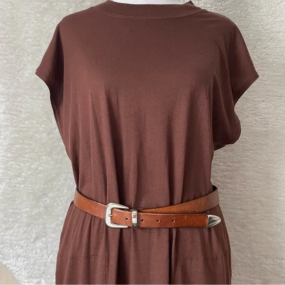 Western Cowgirl Brown Leather Belt Medium - Picture 1 of 8